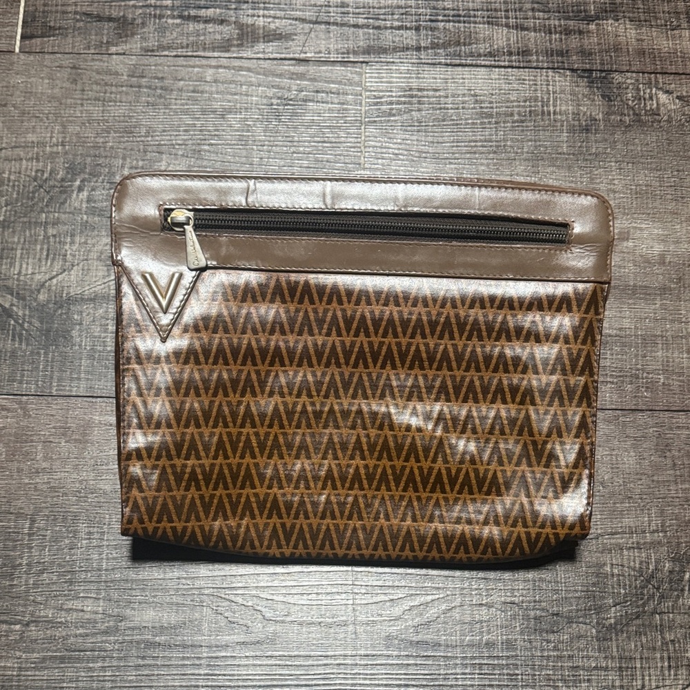 Mario Valentino Rare Clutch Bag V Logo